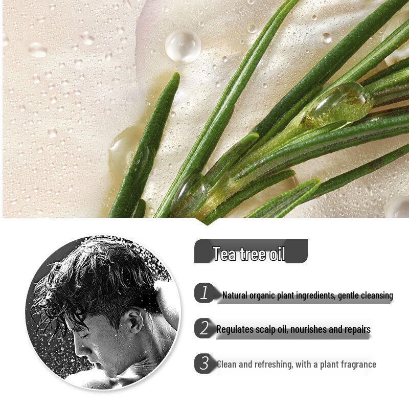 Adolph Men's Tea Tree Oil Shampoo (2x450g)