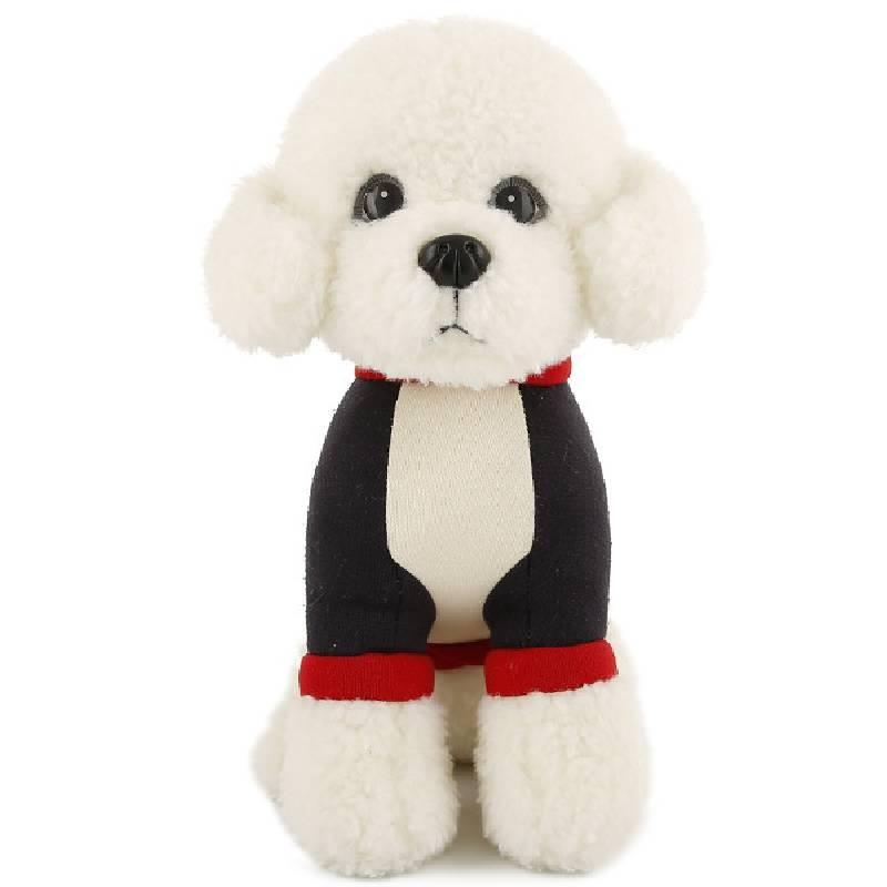 Clothes Teddy Wear Dog With Scarf Plush Toy Stuffed Doll Decoration Kids Gift