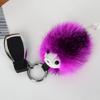 Elegant Animal Inspired Key Holder Lightweight Mink Hair Decors Hedgehog Car Decoration Charm For Everyday Use