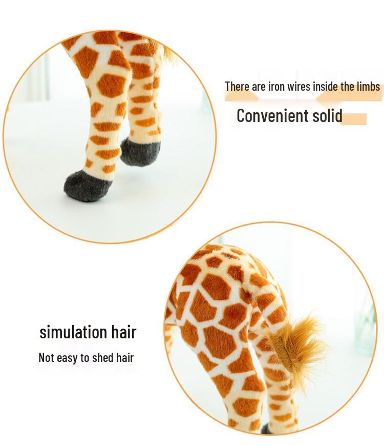Realistic Giraffe Skeleton Movie Prop Plush Home Ornament