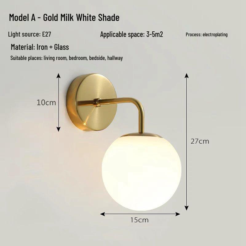 Modern Nordic LED Wall Lamp for Bedroom and Living Spaces