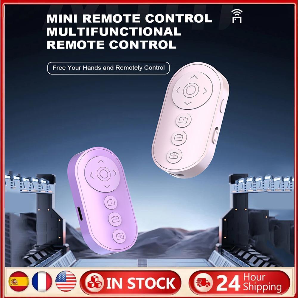 BT Camera Remote Shutter Smartphone Remote Clicker Wireless Video Scrolling Remote for Photo and Vlogging