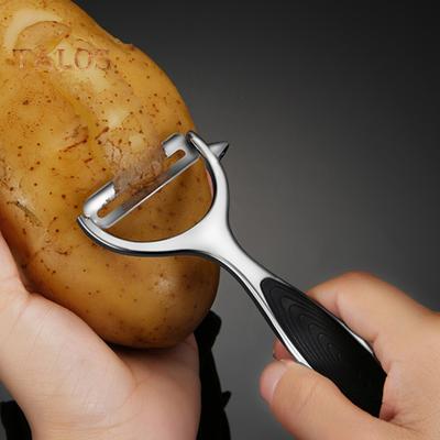 Gemüseschäler, Kunststoffgriff, Schälen und Entfernen, einfache Reinigung, nützlicher Julienne-Schäler, Kartoffel- und Gurkenschäler, zum Entfernen von Werkzeug, Küchenwerkzeug