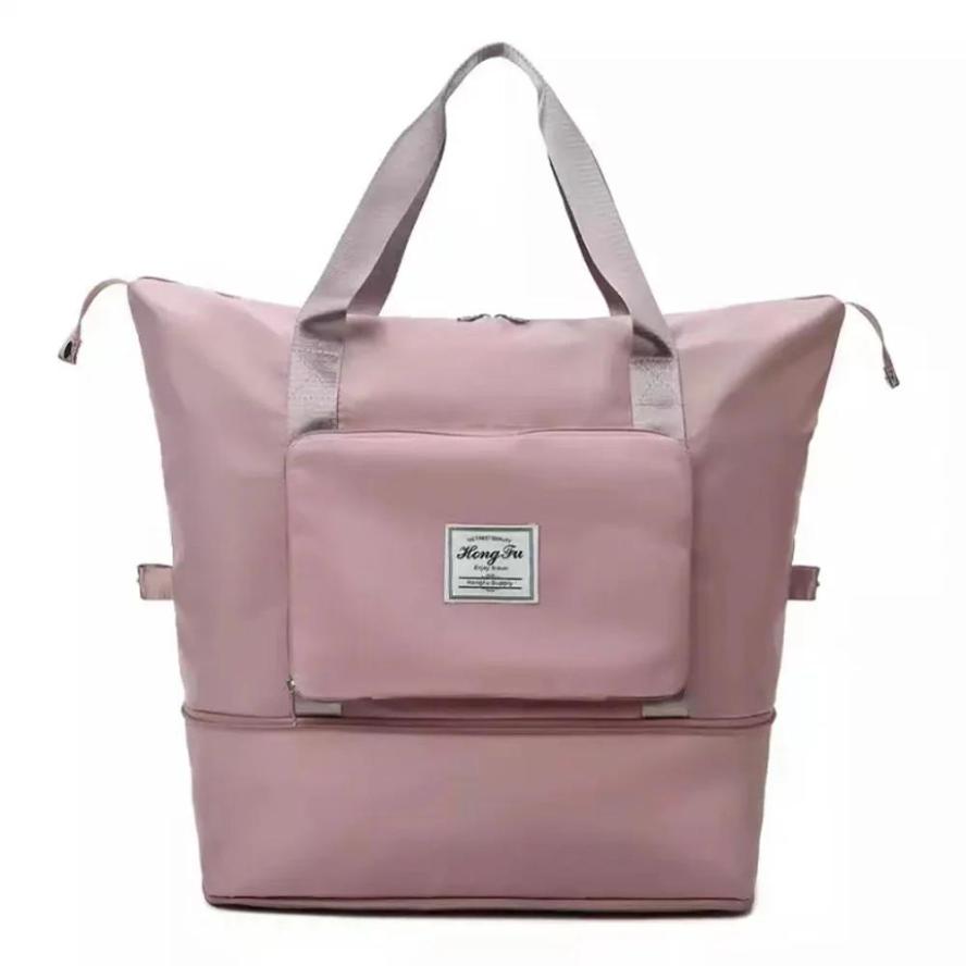 1 Stück Große Kapazität Wasserdicht Faltbar Reise Tasche Gepäck Tragetasche Damen Fitness Yoga Aufbewahrungstasche