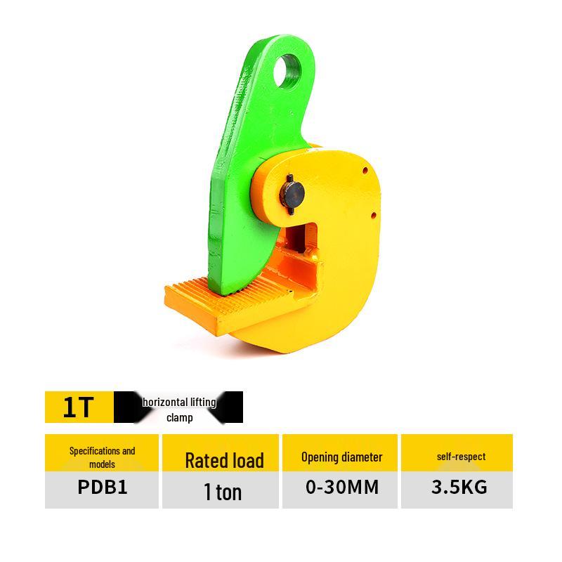 Lifting Clamp for Steel Plates and I-Beams, Vertical & Horizontal, 1 to 5 Ton Capacity