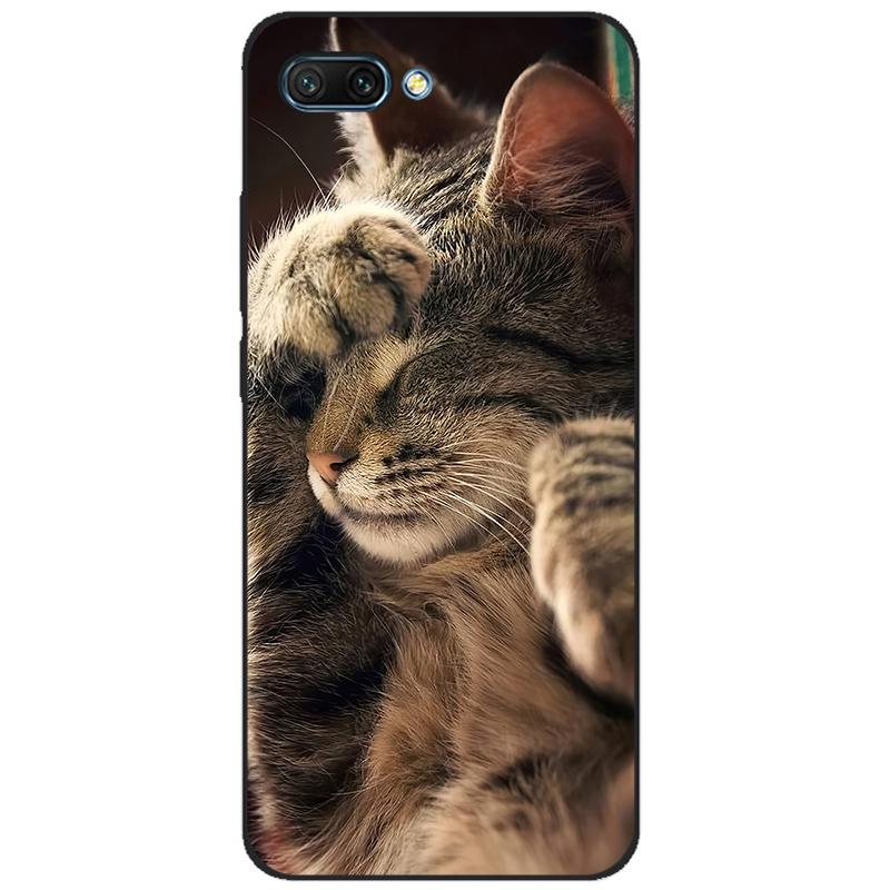 For honor 10 case soft silicon tpu back phone cover for huawei honor 10 Case Etui protective printing coque black tpu case