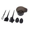 6pcs Hair Dye Coloring Kit Professional Home Salon Hair Tinting Bowl Dye Brush Ear Cover Mixing Tool
