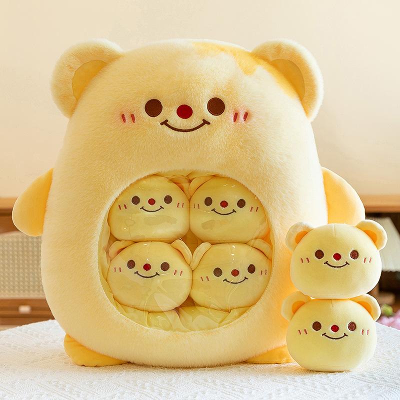 Cute Kapibala Capybara Snacks Pillow Doll Cradle Machine Doll Doll Girls Children's Gifts