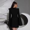 Women's European & American Rhinestone Bandage Evening Dress