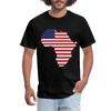 African American Continent Flag Men's T-Shirt