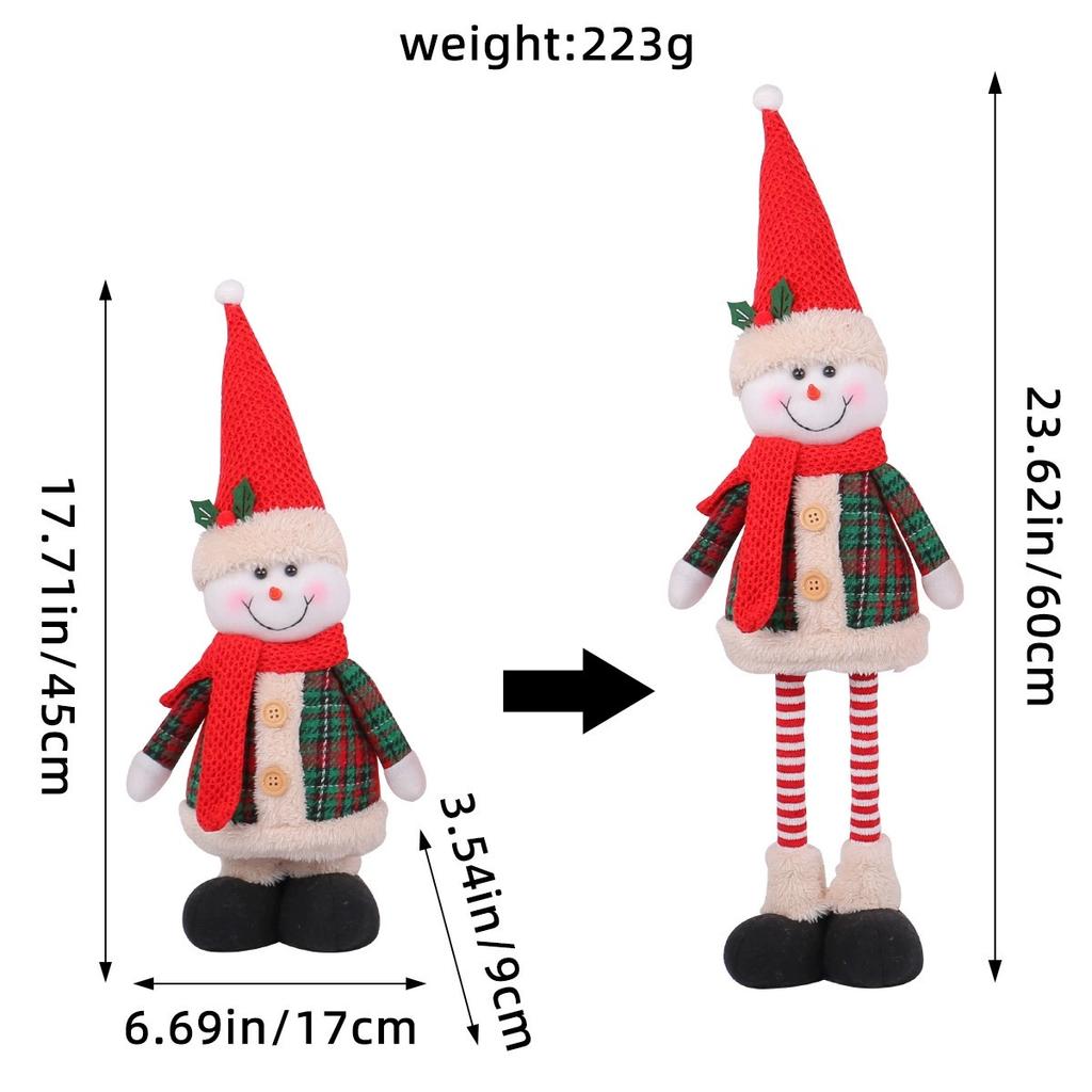 MaoSheng Eco-Friendly Realistic Christmas Princess Plush Doll Dressed for Christmas Popular Christmas Gift Custom Supplier