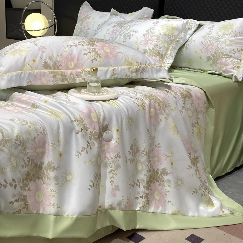 Sommerdecke, Steppdecke, Heimbettwäsche, Bettdecke, leichte, luxuriöse, gewaschene Seide, Schlafdecke, Klimaanlagen-Bettdecke, Steppdecke