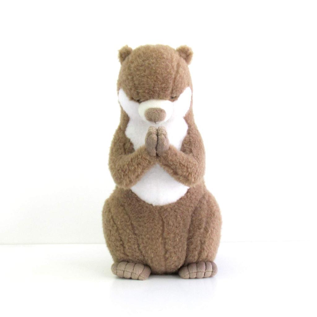 Shinada Global Asian Otter Plush 15 X 17 X 32 Animal Prayer-Shaped Small-Clawed Toy, Cm, Merchandise, GSHO-0250K