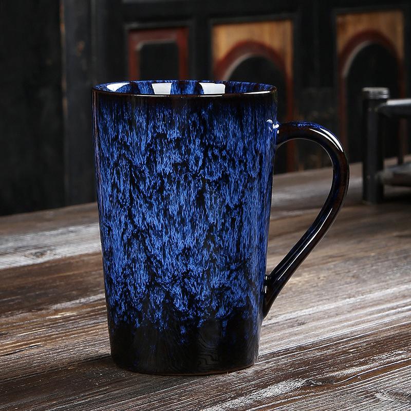 Creative Personalized 360ml Kiln Changed Ceramic Mug With Handle  Porcelain Coffee Mugs Tea Cup Couple Cups Drinkware 360ml