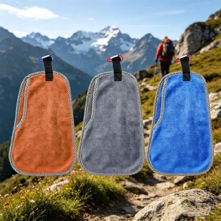 High Performances Fishing Towel with Carabiner Quick Drying Sports Towel With Hook for Fishing Cycling and Outdoor Use
