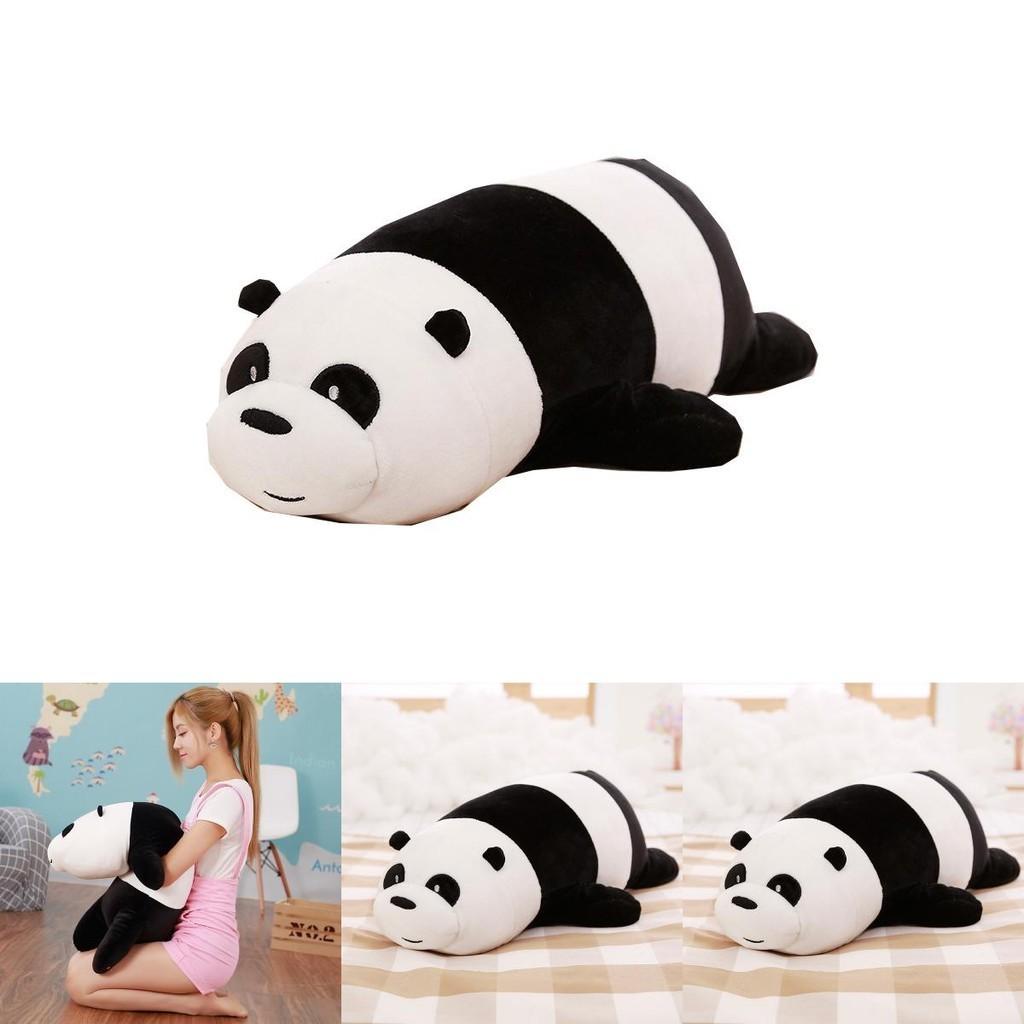Delightful 80cm We Bare Bears Soft Plush Toy Featuring Adorable Grizzly And Panda Characters