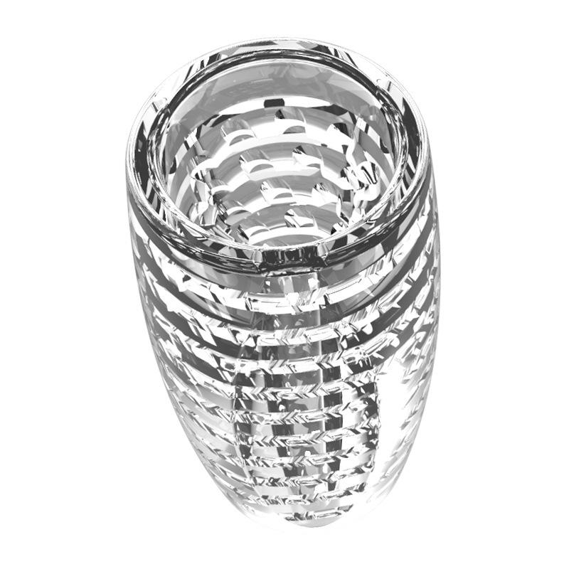 Transparent Male Masturbator Artificial Pussy Vaginal for Men Glans Sucking Penis Pump Spikes Exerciser Sex Toys for Man 18+