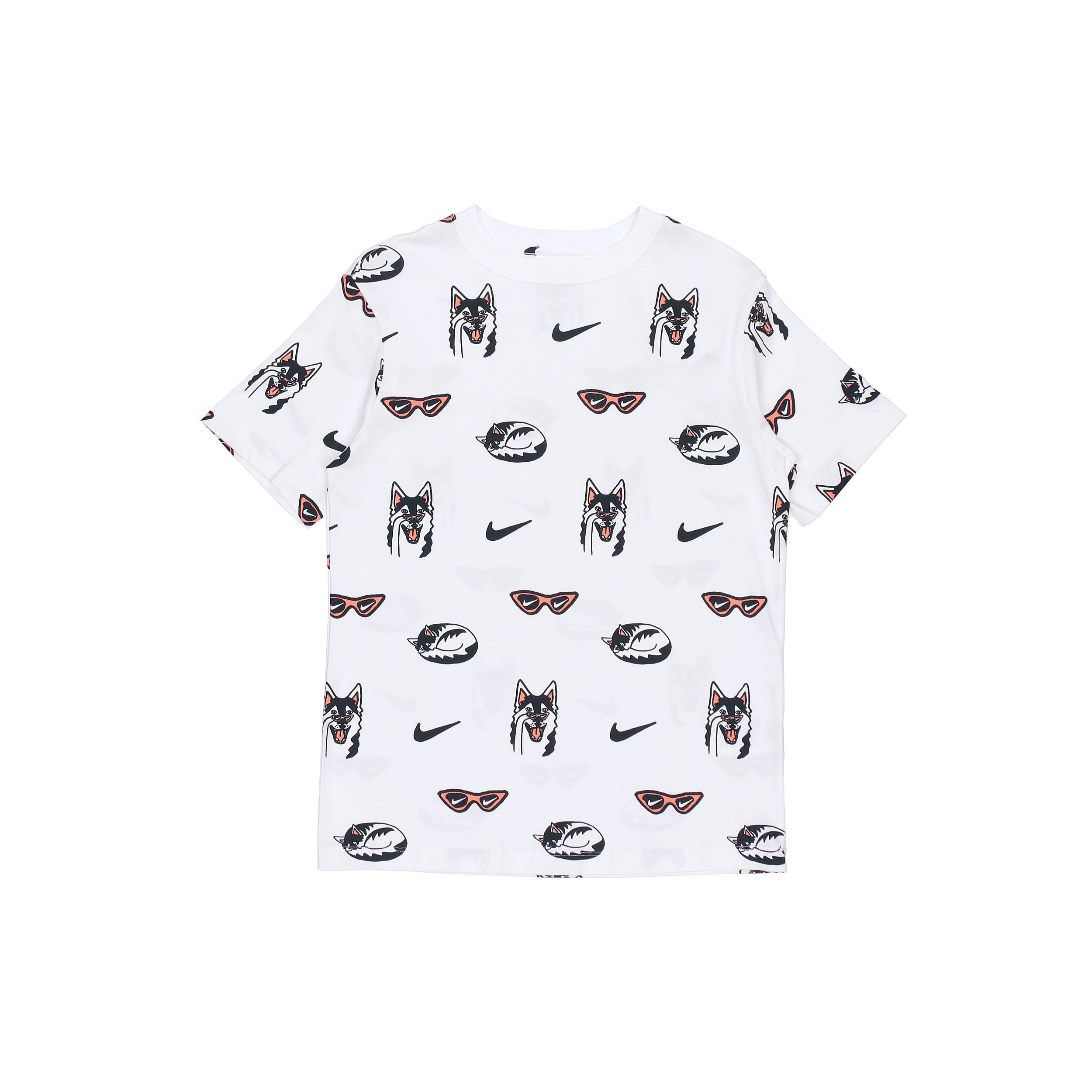 (WMNS) Nike AS W Nike Sportswear BF Dog AOP White Women s DJ1833-100 S