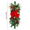 Fashion LED Christmas Wreath Pine Cone Gift Crafts Home Decor Red Rattan Bow Party Supplies Door Decoration Outdoor