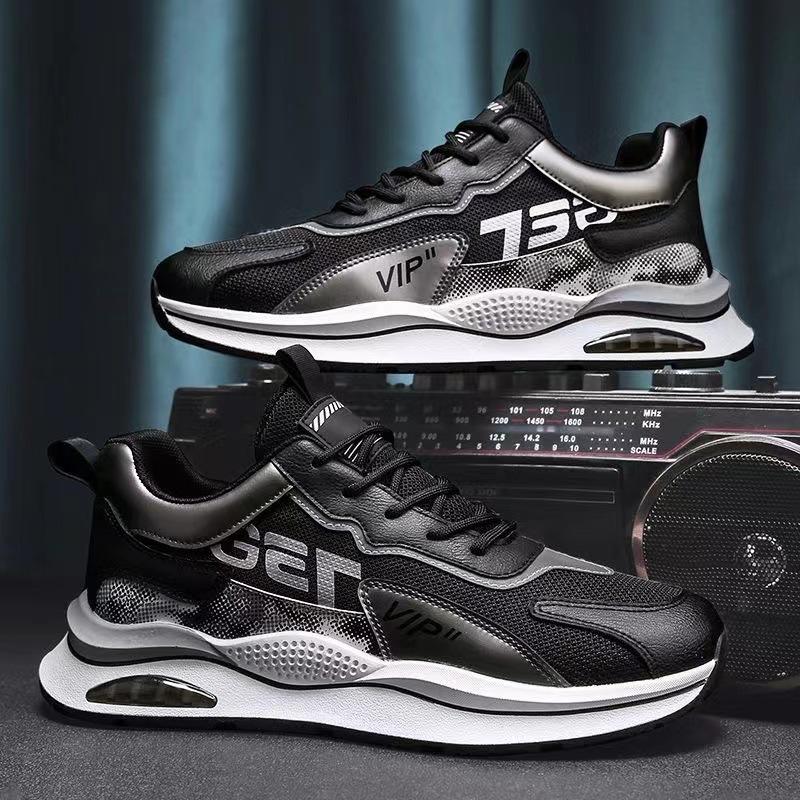 

Повседневная мужская обувь модная шнуровка весна и лето низкий верх дышащая сетчатая вставка спортивная обувь мужская одинарная обувь 44