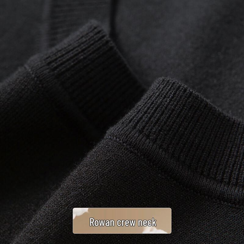 Futing Men's Tencel Lyocell Blend Crew Neck Knit Sweater