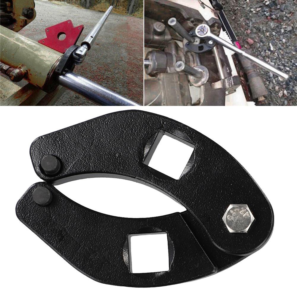 1pcs Metal Adjustable Gland Nut Wrench Tool For Hydraulic Cylinder Cap Remover  Parts Accessories Black