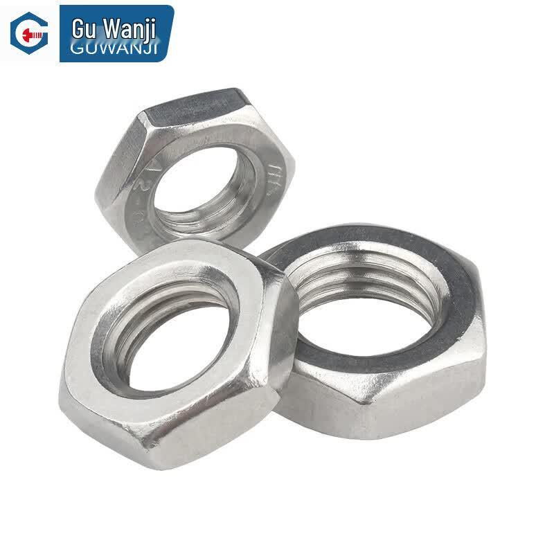 GUWANJI 304 Stainless Steel Thin Hex Lock Nuts