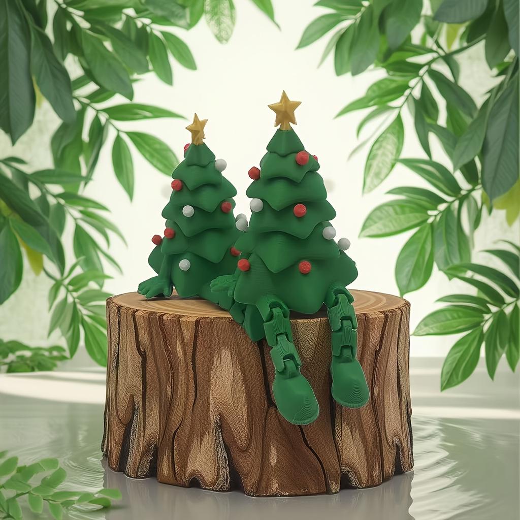 1pc [2D Flat], 3D-Printed Christmas Tree Ornaments for Holidays Like Christmas, New Year'S, Halloween, And Birthdays.