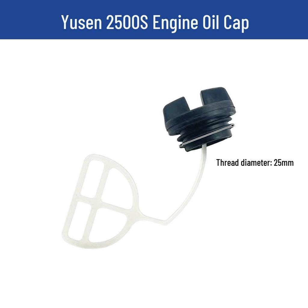 Yusen 2500S Chainsaw Parts: Cylinder, Brake, Pull Cord, Clutch, Air Filter, Carburetor.