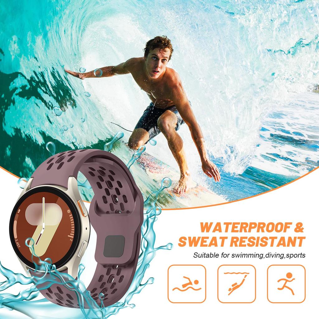 Strap for Samsung Galaxy Watch 7 FE 44mm 40mm correa Sport Silicone Bracelet Galaxy Watch 4 6 Classic 5 pro band 43mm 47mm 45mm