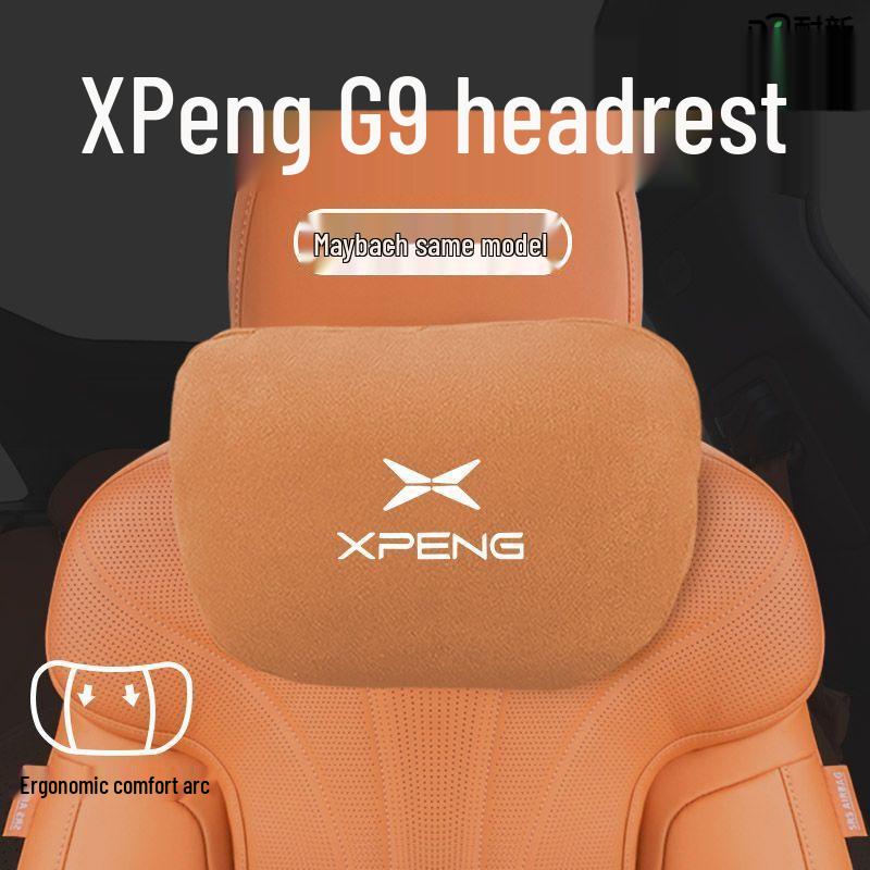 XPeng G9 Car Accessory Set: Headrest, Lumbar, Neck & Seat Pillows, 2023 Model.