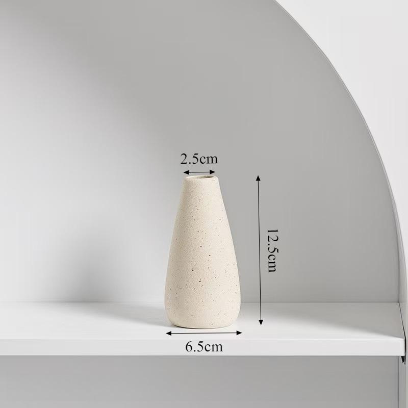 Nordic Minimalist Ceramic Vase Modern Flower Vase for Living Room Tabletop Decor