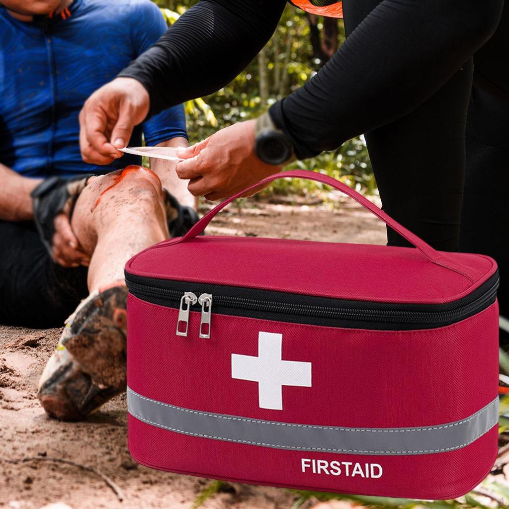 First Aid Bag Emergency Storage Pouch Portable Professional with Handle Organizer Medical for