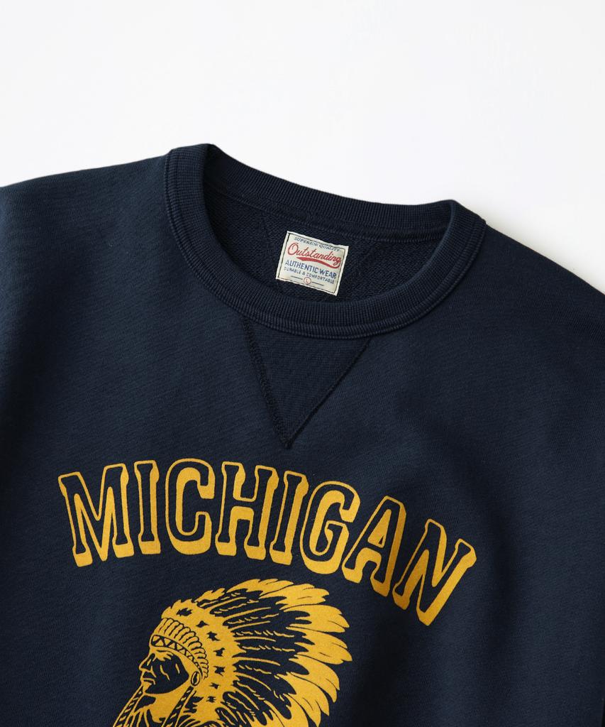 OUTSTANDING V.S.C Sweat(Michigan Indians)_Navy