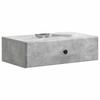 Wall Mounted Side Table Concrete Grey 59 x 34.5 x 17 cm