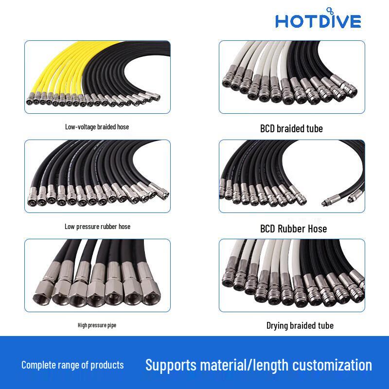 HOTDIVE Diving High-Pressure Braided Hose