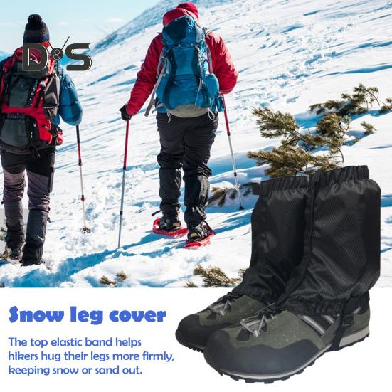 1 Pair Outdoor Leg Gaiter Adjustable Waterproof Men Women Hiking Climbing Snow Skiing Hunting Snake Guard Snow Boot Shoe Gaiter Leg Protector Cover