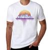 Synthwave Outrun Vaporwave City Sunset Aesthetic Tshirt Plus Size Short Sleeve Tshirt