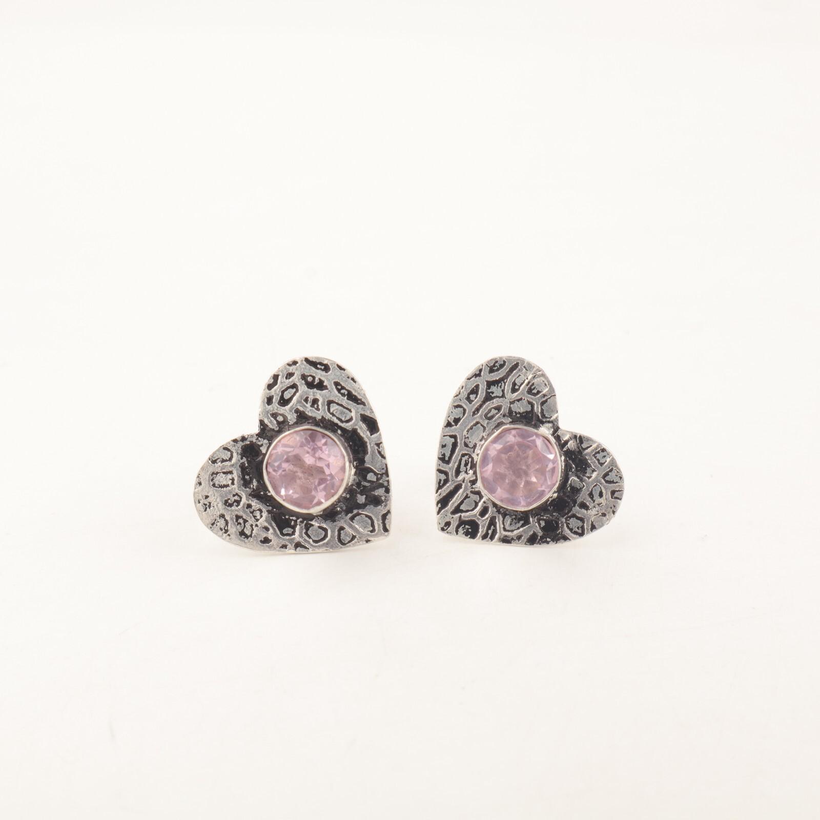

Rare Morganite Gemstone 925 Sterling Silver Jewelry Handmade Wedding Stud 0.6 EE-143-6