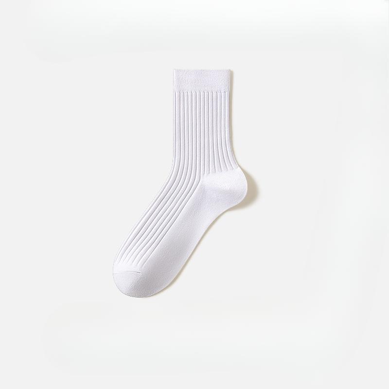 Men's Spring and Autumn Pure Cotton Anti Odor Antibacterial Anti Pilling Business Tube Socks