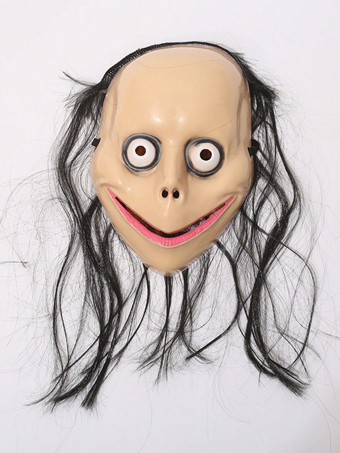 

1 шт. Маски на Хэллоуин Косплей Ужас Призрак Большие Глаза Длинные Волосы V-образный Рот Маски для Взлома Игры Костюм для Вечеринки Реквизит