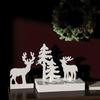 Professional Silicone Christmas Tree Standing Elk Mold Easy Demolding Design Candle Holder Mold for DIY Projects