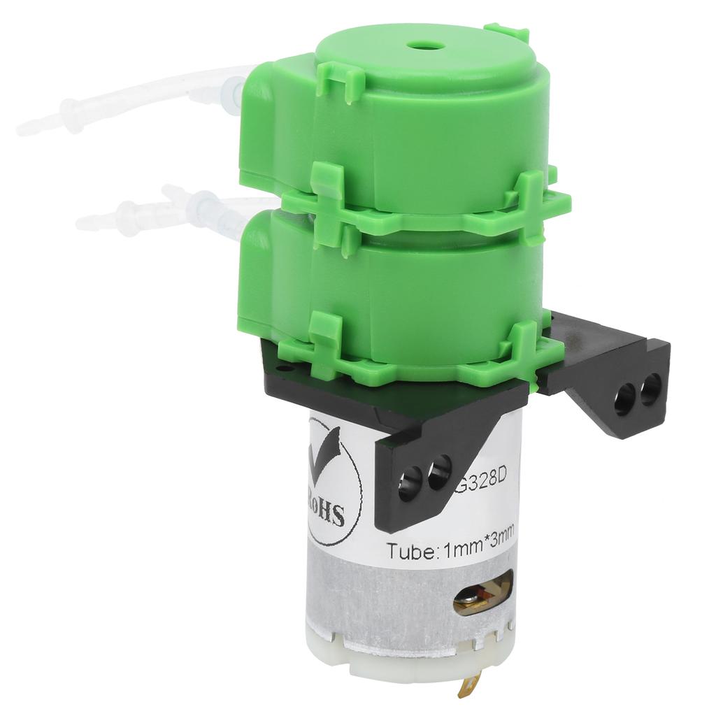 Peristaltické čerpadlo Mini Dvouhlavé Dávkovací Cirkulační Čerpadlo Vody 1x3mm pro Viskózní Neviskózní