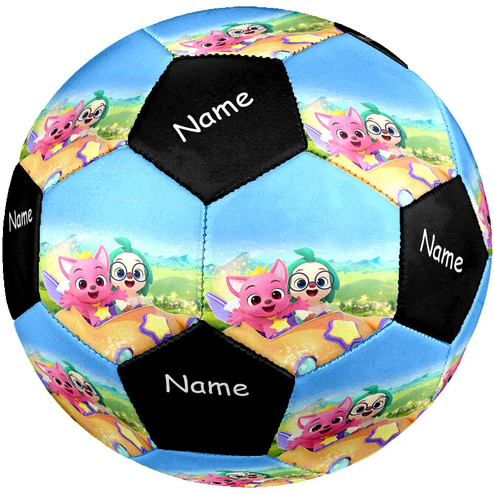 Pallone da Calcio Personalizzato Pinkfong Wonderstar, Misura 5, Adatto sia per Partite Indoor che Outdoor, un Regalo Adatto a Tutti.