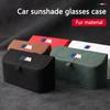 High-Quality Suede Car Sun Visor Glasses Box Car Badge Sunglasses Clips Glasses Box For BMW X1 X3 G01 X4 G02 X5 F15 F16 M3 M4 F3 QQ2