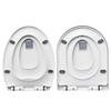 Type U Type V Remplacement Universel Abattant de Toilette Couvercle Ensemble Carré Rond Salle de Bain Antibactérien