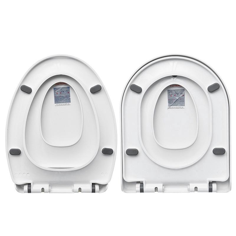 Type U Type V Remplacement Universel Abattant de Toilette Couvercle Ensemble Carré Rond Salle de Bain Antibactérien