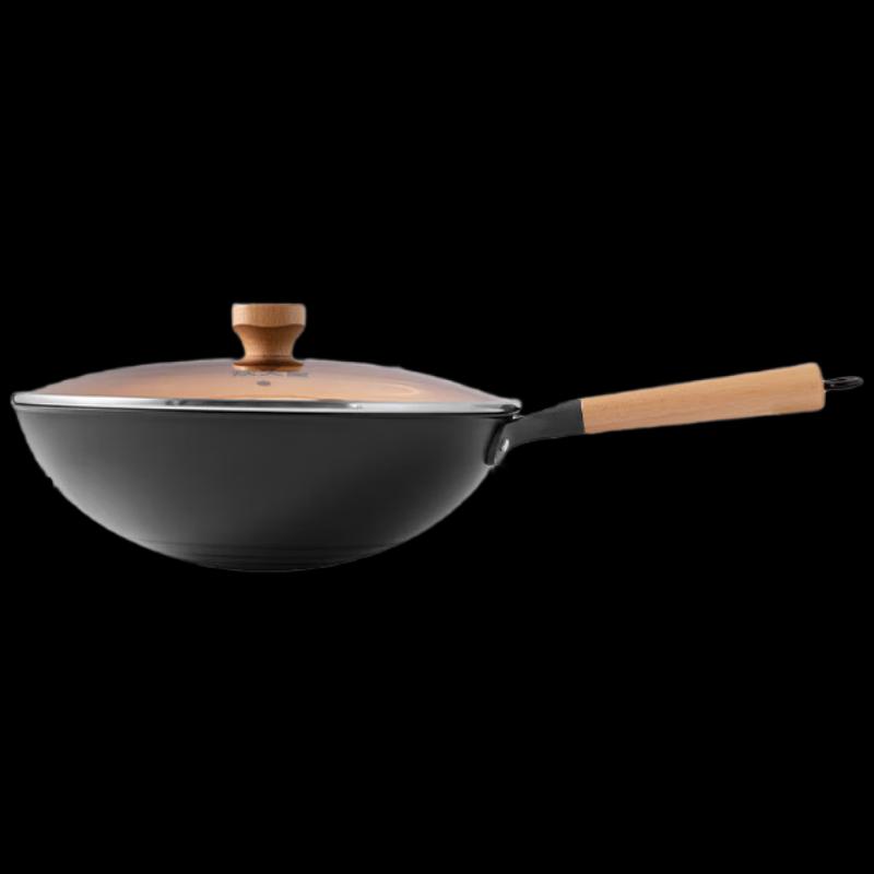 COOKER KING 32cm Iron-Ceramic Non-stick Round Bottom Wok
