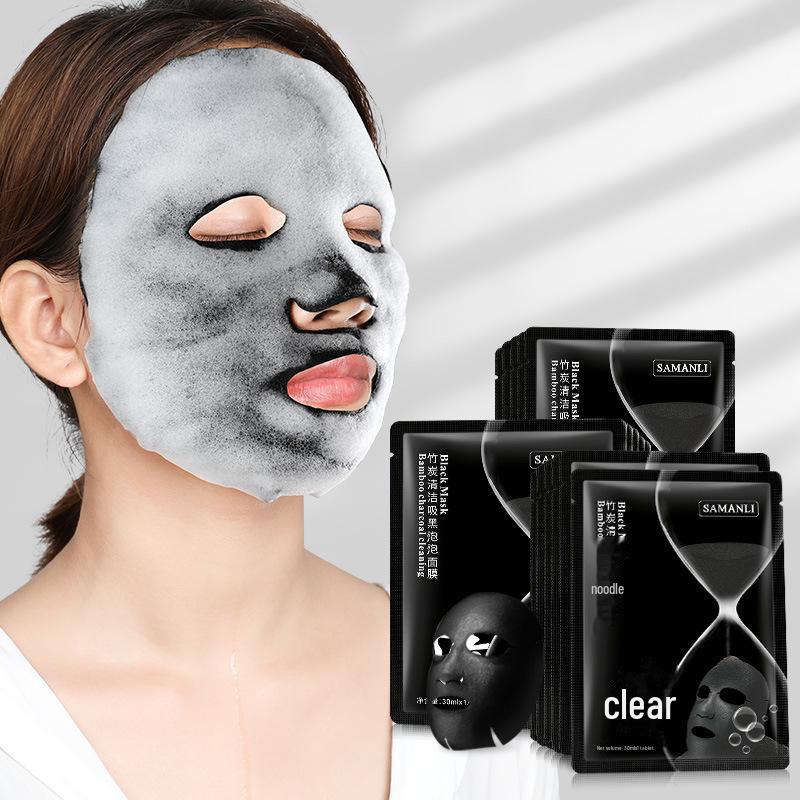 Samarelle Bamboo Charcoal Black Bubble Mask 30ml - Hydrating & Moisturizing for Clear Skin
