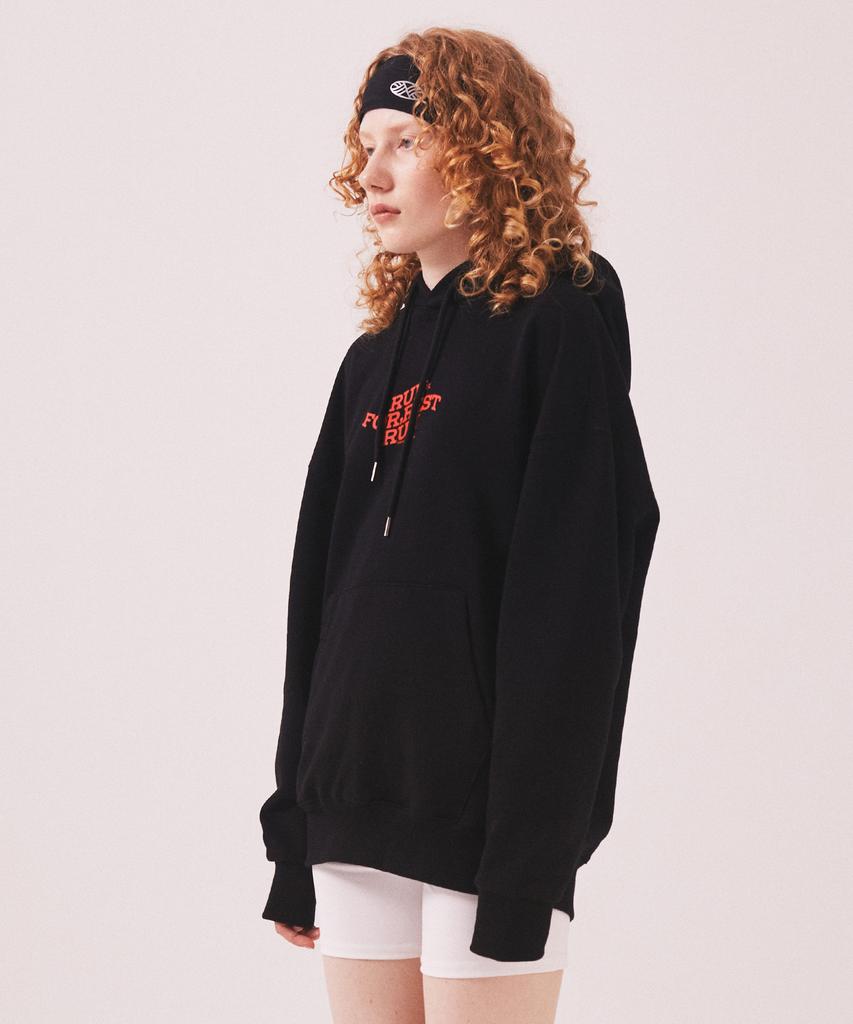 For Rest Run Basic Hoodie_Black